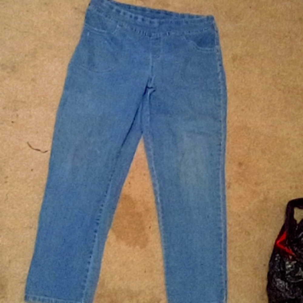 Slip on jeans . Size 14W terra sky brand